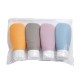 Continental 4 Bottle Travel Set in Zippered Pouch