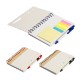 Camber Spiral Notebook w/ Colorful Sticky Notes & Pen, 7" x 5-3/8"