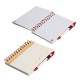 Camber Spiral Notebook w/ Colorful Sticky Notes & Pen, 7" x 5-3/8"