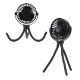 Twisty Rechargeable Portable Fan w/ Bendable Tripod Feet