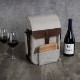 Two Bottle Insulated Wine & Cheese Cooler Tote