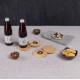 Coasters with Bottle Openers, Set of 4