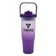 Halcyon® Recycled Ombre Tumbler with Carrying Handle, 30 oz.
