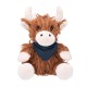 Heidi Highland Cow Plush w/ Bandana, 6"