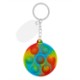 Push Pop Bubble Round Fidget Sensory Key Chain