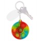 Push Pop Bubble Round Fidget Sensory Key Chain