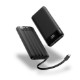 Axiom Slim Power Bank w/ Built-In Cables, 10,000mAh