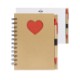 Paper Notebook with Die Cut Heart Shape