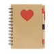 Paper Notebook with Die Cut Heart Shape