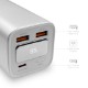 Dynamis High Capacity Power Bank w/ Retractable Cable, 20,000mAh