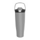 Stainless Steel Travel Mug with Handle and Straw, 40 oz.