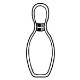 Bowling Pin Shape Magnet