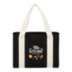 Cotton Shopper Tote w/ Contrast Handles