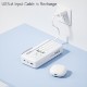 Fast Charging PD Power Bank with Built-In Cables, 20000mAh - Direct Import