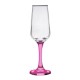 Toscana Champagne Glass with Color Bottom, 6.5 oz.