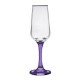 Toscana Champagne Glass with Color Bottom, 6.5 oz.