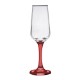 Toscana Champagne Glass with Color Bottom, 6.5 oz.