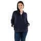 Charles River® Crosswind Cotton/Poly Quarter Zip Ladies' Sweatshirt