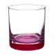 Aristocrat ARC Whiskey Rocks Glass with Color Bottom, 10.5 oz.
