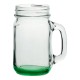 Mason Jars with Handles & Color Bottom, 16 oz.