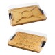 Rectangle Flip Serve & Store Board with State Engraving