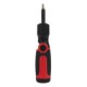 Edmund 3-Position Screwdriver Tool with 12 Magnetic Bits