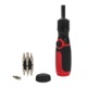 Edmund 3-Position Screwdriver Tool with 12 Magnetic Bits