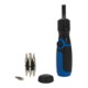 Edmund 3-Position Screwdriver Tool with 12 Magnetic Bits