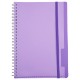Arcadia Soft Spiral Notebook w/ Front Pocket, 6" x 8-1/4"