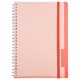 Arcadia Soft Spiral Notebook w/ Front Pocket, 6" x 8-1/4"