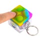 Push Pop Charging Cable w/ Key Ring & Screen Cleaner