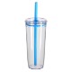 Norris Recycled Acrylic Straw Tumbler, 20oz.