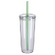 Norris Recycled Acrylic Straw Tumbler, 20oz.