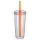Norris Recycled Acrylic Straw Tumbler, 20oz.