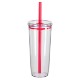 Norris Recycled Acrylic Straw Tumbler, 20oz.