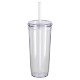 Norris Recycled Acrylic Straw Tumbler, 20oz.