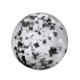 Black and White Confetti Filled Beach Ball, 16"