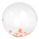 Orange and White Confetti Filled Beach Ball, 16"