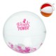 Pink and White Confetti Filled Beach Ball, 16"