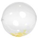 Yellow and White Confetti Filled Beach Ball, 16"