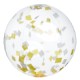 Yellow and White Confetti Filled Beach Ball, 16"