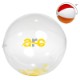 Yellow and White Confetti Filled Beach Ball, 16"