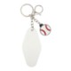 Baseball Motel Key Chain