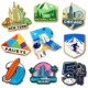 Cloisonne Hard Enamel Lapel Pin, 1" - Direct Import