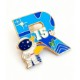 Cloisonne Hard Enamel Lapel Pin, 1" - Direct Import