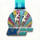 Die-Struck Soft Enamel Single-Sided Medal, Custom, 2-1/2" - Direct Import