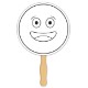 Round Shape Coloring Hand Fan