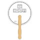 Round Shape Coloring Hand Fan