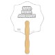 Fire Badge Shape Coloring Hand Fan