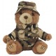 Desert Camo Boonie Hat Marine Plush Bear, 8"